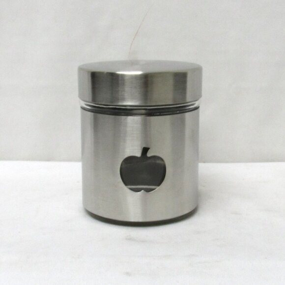 Other - APPLE STAINLESS STEEL GLASS JAR  KEEPSAKE || EUC